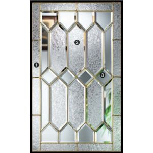 colourfull art glass in in door and windows