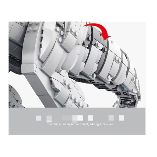 Panrose 611001 Building Blocks Puzzle Brain Dinosaur Series Large Tyrannosaurus Rex Toys