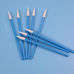 Rigid PP Stick Sharp Pointed Sponge Foam Tip ESD Cleanroom Swab For Factory Cleaning