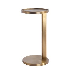 Hotel Golden Metal Side Table Modern High End Interior Furniture Customisation