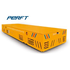 steerable trackless transfer cart free moving on cement floor