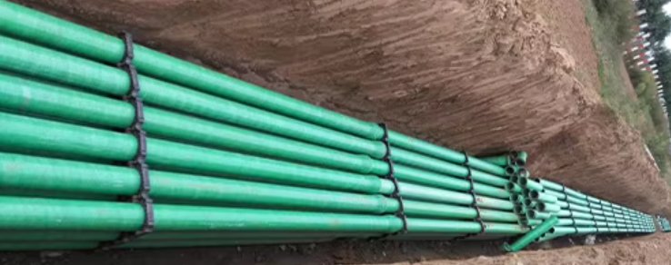 High Pressure Fiberglass Reinforced Plastics Mortar FRP Pipe Round Customized Underground Sand Pipe