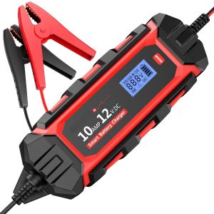 IP65 12V 10A Portable Car Battery Charger With 1M Cable Length And Jump Starting