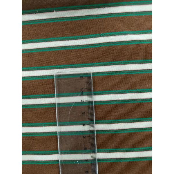 Anti-Pilling And Breathable And Soft Cotton ​Striped Material Fabric For T-Shirt