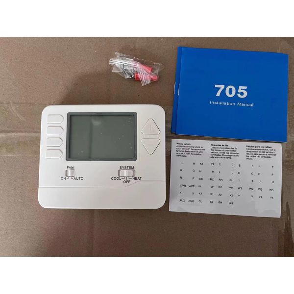 Riseem Hotel Heat Pump Thermostat / Wire Programmable Water Heater Electric Smart Heating Thermostat