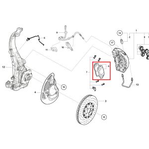 For Lamborghini URUS 2018-2020 Front Brake Pads With Sensor OEM 4M0698151AR