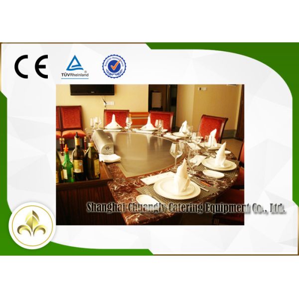 Induction / Electric Restaurant Hibachi Grill 7 Seat R650 With Ventilation System