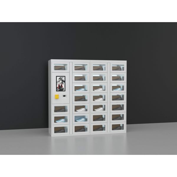 QR Code Payment Advertising Cupcake Bread Snack Vending Machine With Elevator