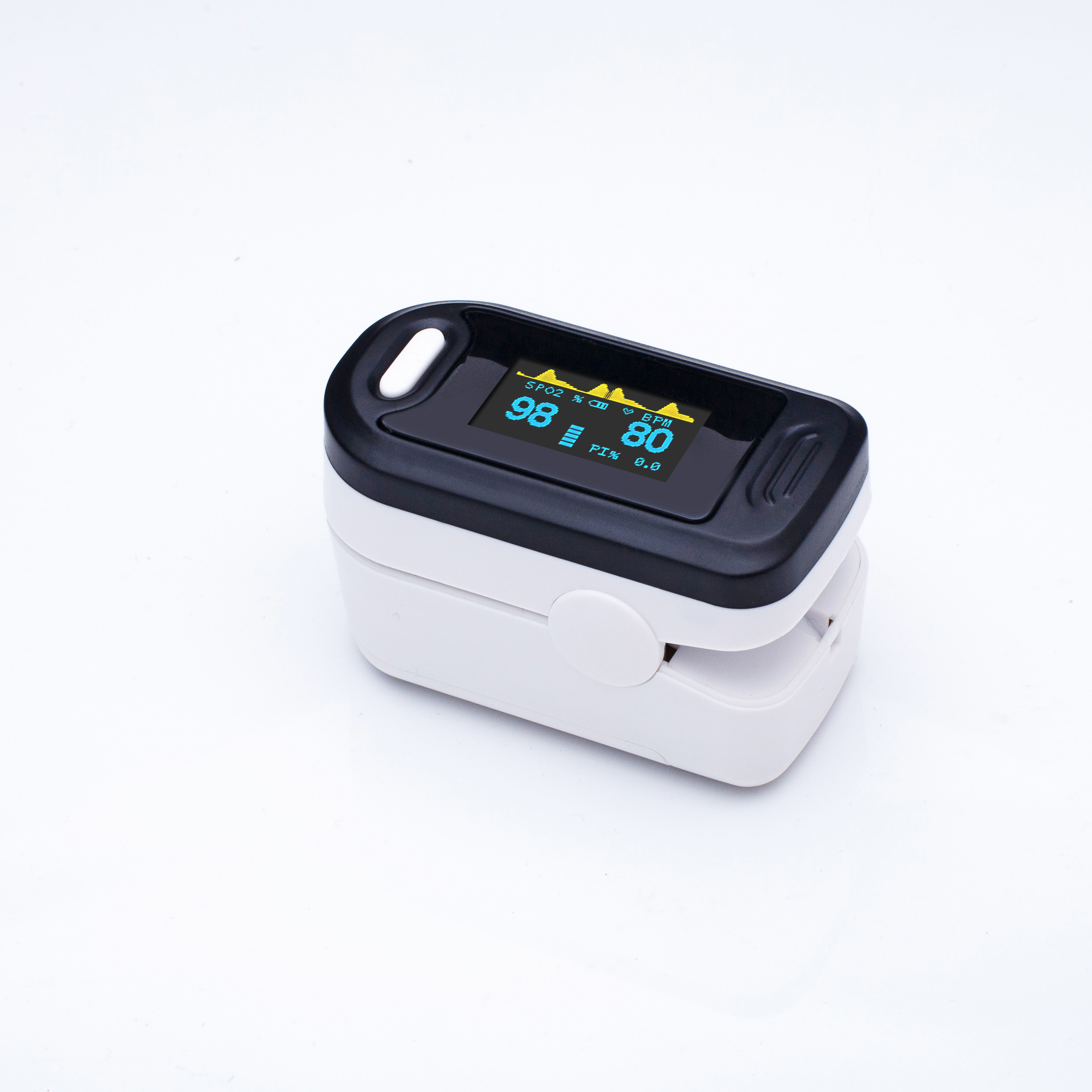 Blood Oxygen Sensor Silicone 30bpm Spo2 Fingertip Pulse Oximeter