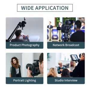 300W Bi Color LED Video Studio Lights With Bluetooth DMX