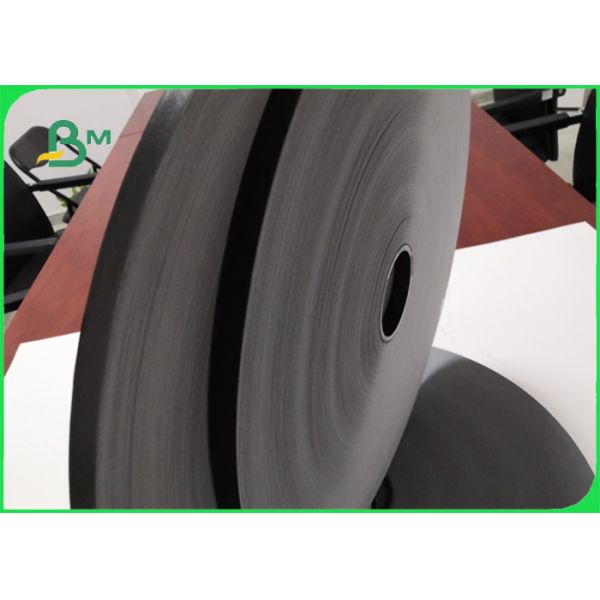 60 GSM Solid Black Straw Paper Roll For Birthday Parties 15MM FDA Approved Ink 60 GSM Solid Black Straw Paper Roll For Birthday Parties 15MM FDA Approved Ink