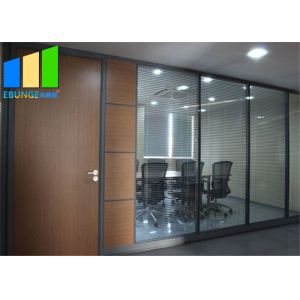 Aluminum Frame Soundproof Glass Partition Full Height Office Wall Divider