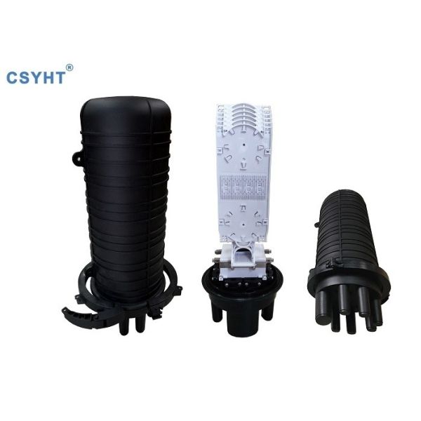 Buy 12 Trays Aerial Hanger 288fibers Joint Splice Closure IP68 at wholesale prices