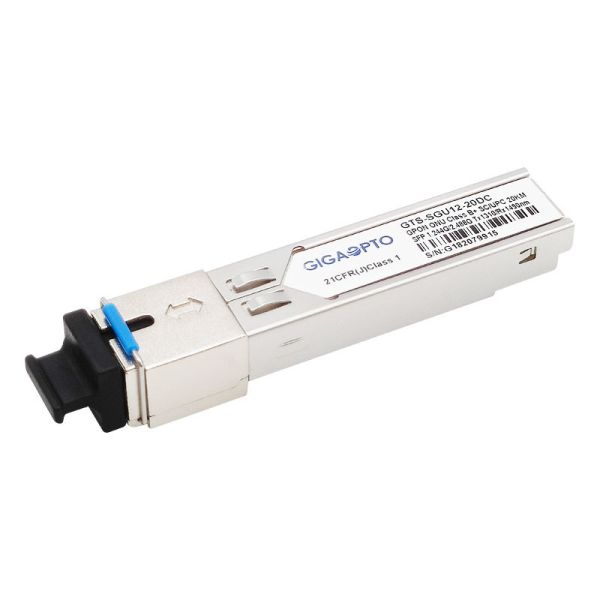 Buy ONU ONT Class B+ GPON SFP Transceiver TX1.244G/RX2.488G 1310nm TX 1490nm RX SC UPC 20km DDM at wholesale prices