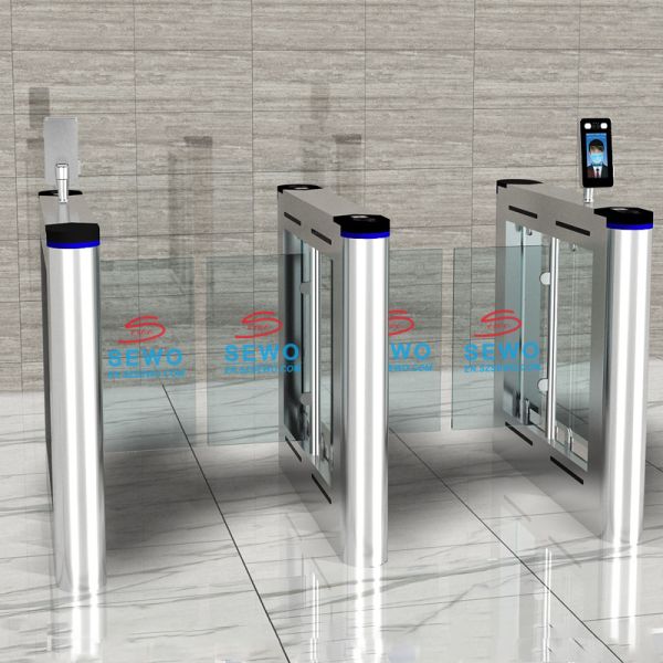 Face Recognition Access Control Turnstile Gate Swing Barrier Speed Gate