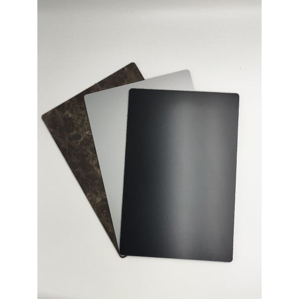 Buy PE Coated Silver Metallic ACP Sheet  Mirror Finish 0.15mm  Layer Thickness at wholesale prices