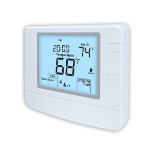 LCD Backlight Heat Pump Programmable Air Conditioner Thermostat