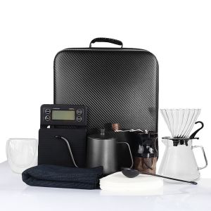 Convenient Camping Tools Set for Easy Brewing of Arabic Coffee and Tea Black