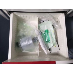 Hospital Medical White ABS Ambulance Cart With Four Wheels