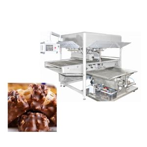 China ISO 500kg/H 1200mm Chocolate Coating Machine for wafers on sale