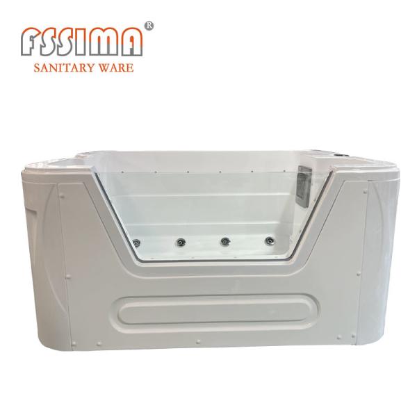 Buy Rectangular Baby Massage Bath Tube Computer Control Freestanding Whirlpool Bathtub at wholesale prices
