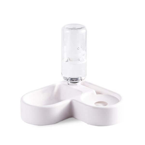 2 In 1 Automatic Water Dispenser Detachable Dog Food And Water Bowl Set