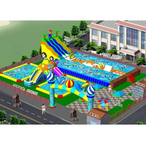 Outside Kids Inflatable Water Park With ASTM CE UL Certificate