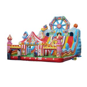 0.4mm PVC Outdoor Inflatable Amusement Playground Theme Trampoline Park With
