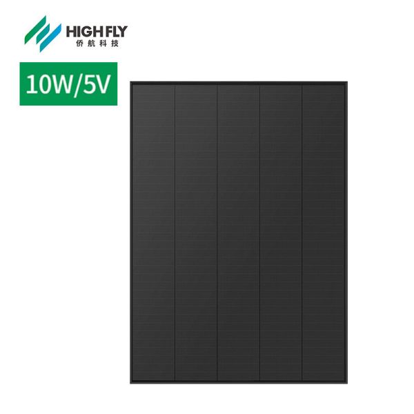 Buy Highfly EU Warehouse Hot Sale 10W/5V Solar Panel Solar Panel Price Is Black Type For Solar Panels System at wholesale prices