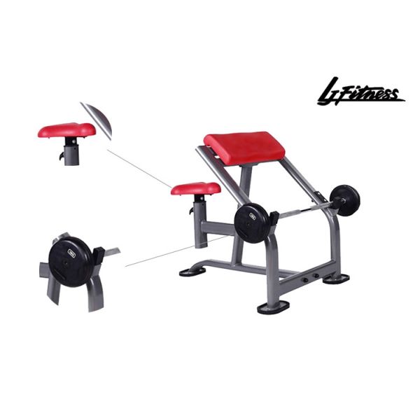Commercial Gym Rack And Seated Sports Weight Scott Fitness Biceps Bench