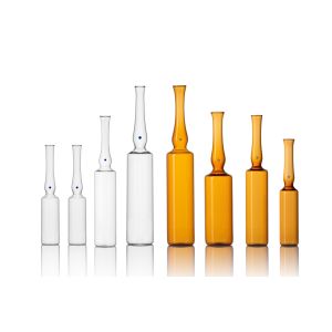 ISO standard glass medical amber ampoule vials for medicine