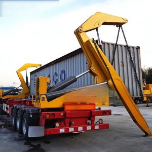 Side Loader Semi Trailer Optimized For Efficient Container Loading Unloading
