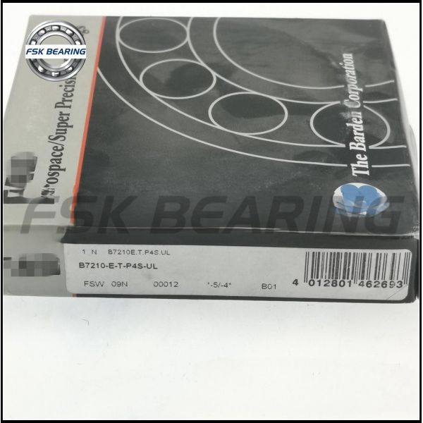 Single Row B7210-E-T-P4S-UL Angular Contact Ball Bearing 50*90*20 mm With Large Steel Balls