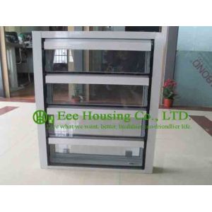 Hurricane-proof Aluminum Glass Louvered windows With Removable Screen,Jalousie