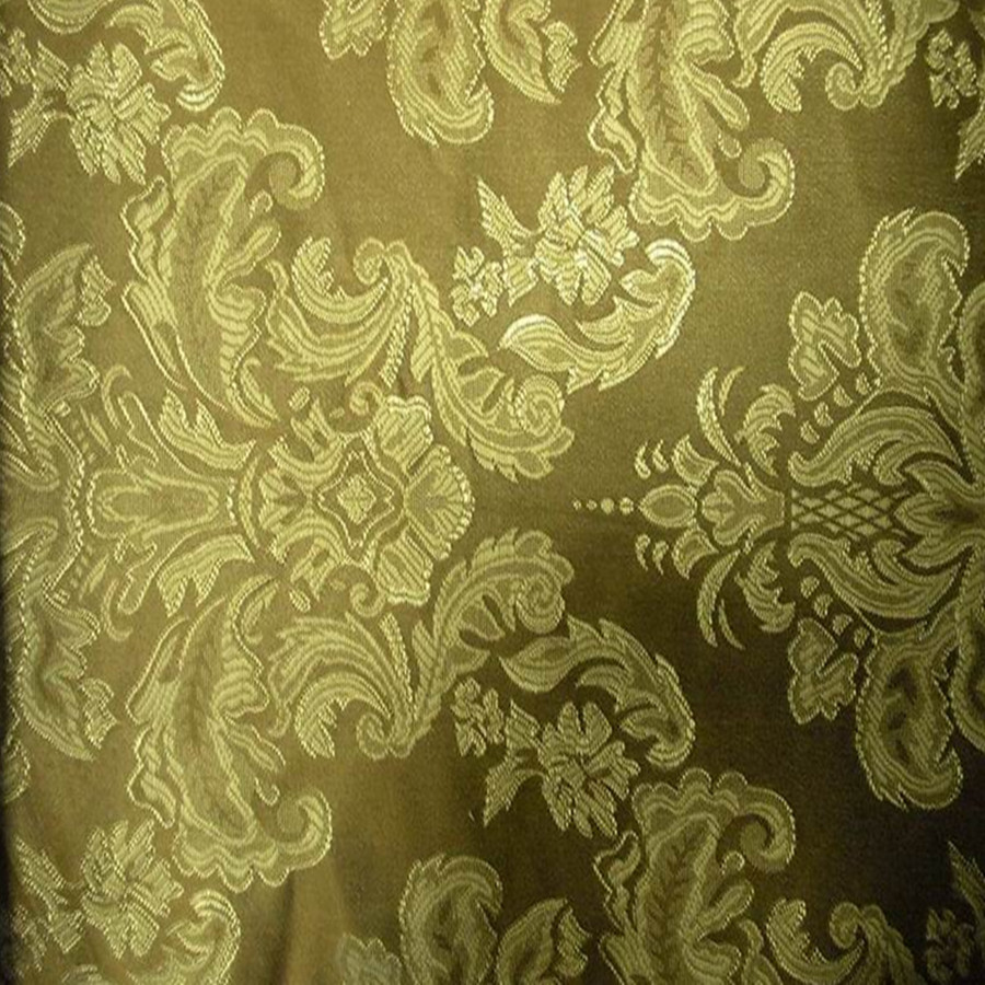 Ready Stock Color Luxury Brocade Fabric 260gsm Jacquard Metallic 100% Polyester