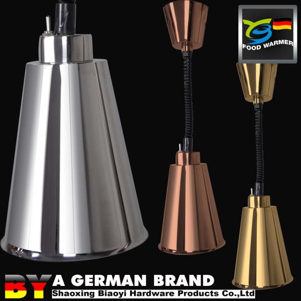 Buy Copper Colored Cone Shape Heat Lamp Food Warmer Electric Decoration Light at wholesale prices