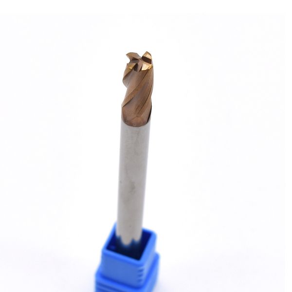 2 Flute Long Shank End Mills 0.5 Corner Radius For Steel