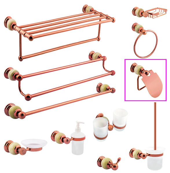 Wall Mounted Bathroom Accessory Single Roll Toilet Paper Holder Easy Install