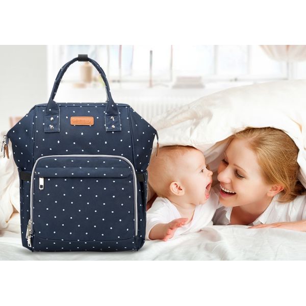 Factory Hot Sell Diaper Bag Large Capacity Mommy Maternity Nappy Backpack with USB Stroller Hooks for Baby Car