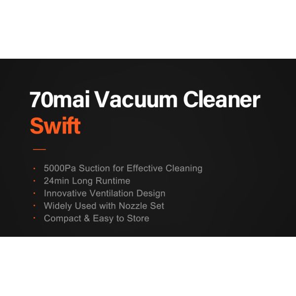 70MAI Vacuum Cleaner 70MAI Handheld Mini Auto Portable Wireless Car Vacuum Cleaner