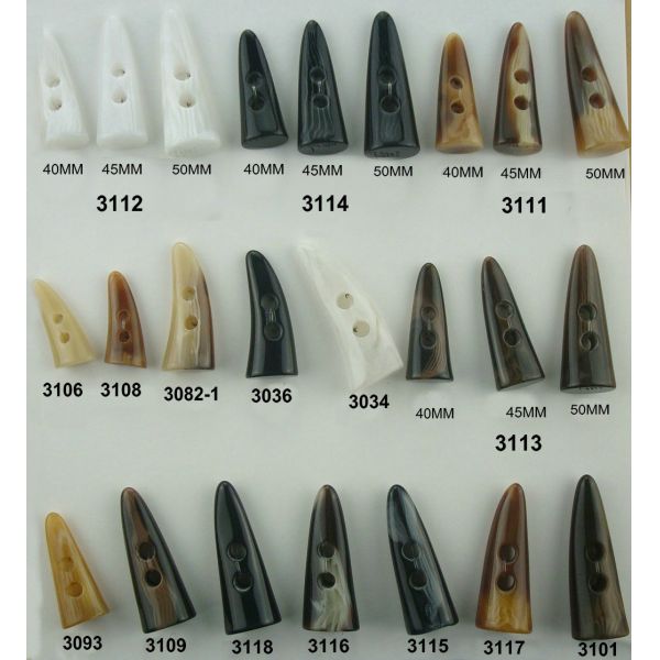 High Quality Plastic Horn Buckle Coat Button