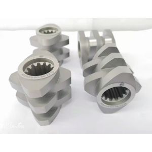 Wear Resistant Screw Barrel Kurimoto 500mm Plastic Extruder Involute Spline