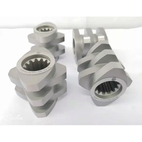 Certified TEX120 Wear Resistance Twin Screw Extruder Components Star Screw