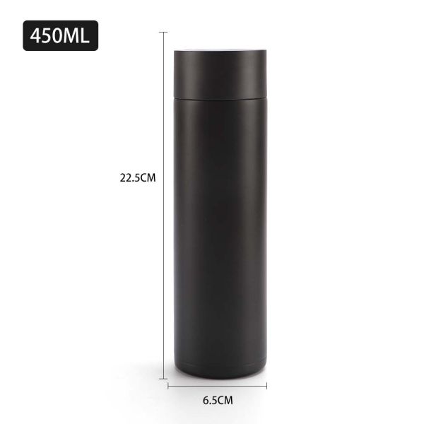 500ml Vacuum Insulated Stainless Steel Travel Mug Led Temperature Display Thermos Flask Smart Water Bottle