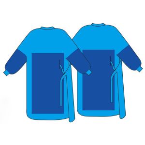 Reinforced Disposable Hospital Gowns , Anti Static Disposable Examination Gowns