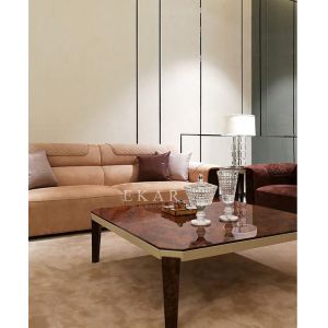 Square Simple Design Wooden Modern Coffee Table W006H1L