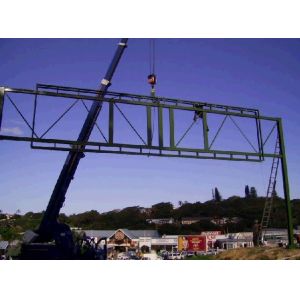 Quality Gantry billboard advertising galvanized steel structure for sale
