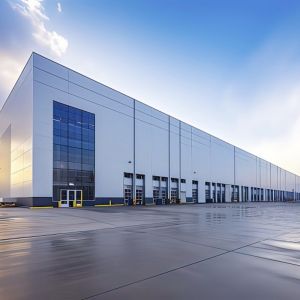 50m×100m Temperature Controlled Storage Unit Steel Structure Warehouse