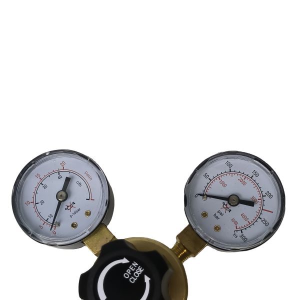 Adjustable Gas Pressure Regulator with Brass Bar Body Material and Double-Head Design