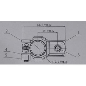 ST2170002 Automotive Battery Terminals H65Y4 Positive Battery Terminal